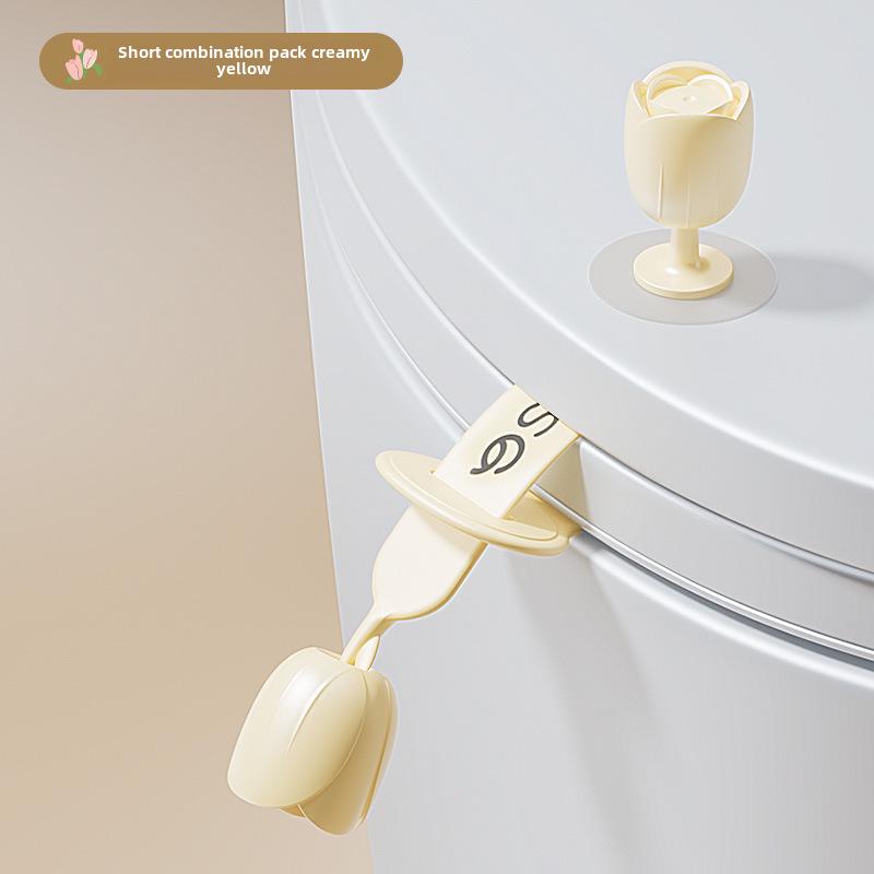 Poignée de levage de couvercle de toilette anti-salissure créative
