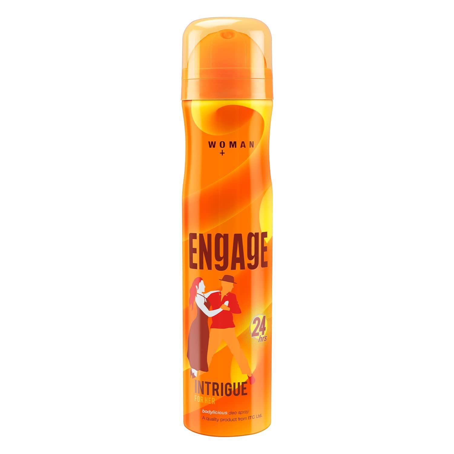 

Engage Intrigue For Her Deodorant Sweet Sophisticated Skin Friendly Long Lasting 150ml Body Spray
