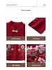 Mom's 2025 Autumn/Winter Knitted Cardigan with Embroidery for Middle-Aged and Elderly Women