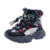 Winter Girls High-top Furry Cotton Shoes Children Boy Fur Boots Warm Waterproof Non-slip kids Snow Boots Fashion Plush Sneakers