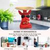 Bulldog Art Figurines with Pallet Resin Storage Box Decor for Office (red)