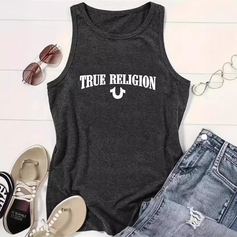 Round-neck Women's Vest Spring and Summer Casual Sleeveless Top