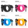 Bicycle Lock Five Digit Combo Steel Wire Lock With Keyless Security For Mountain Bike And City Cruiser