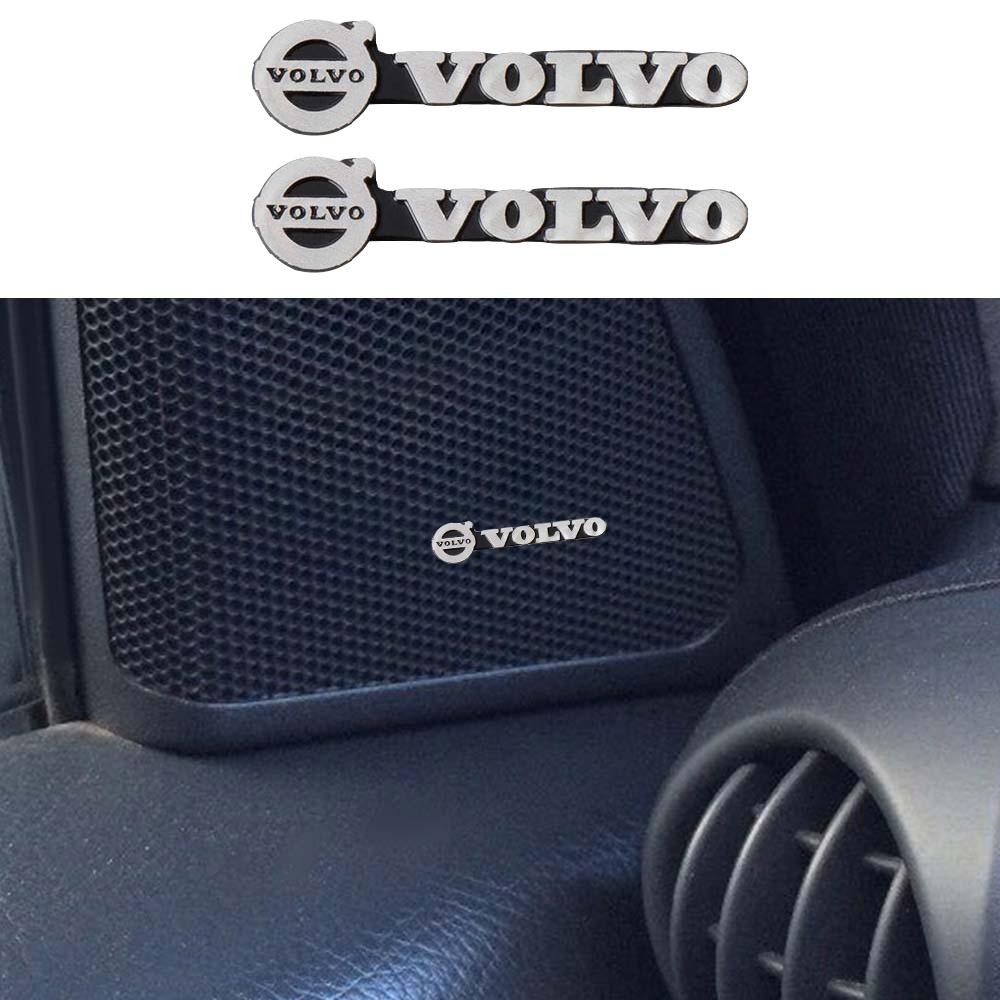 2/4 Stück Aluminium-Emblem Auto-Audio-Dekoration Aufkleber Zubehör Für Volvo S40 S80L S60 S90 XC40 XC60 XC90 V40 V60 V90 C30 V70 C40