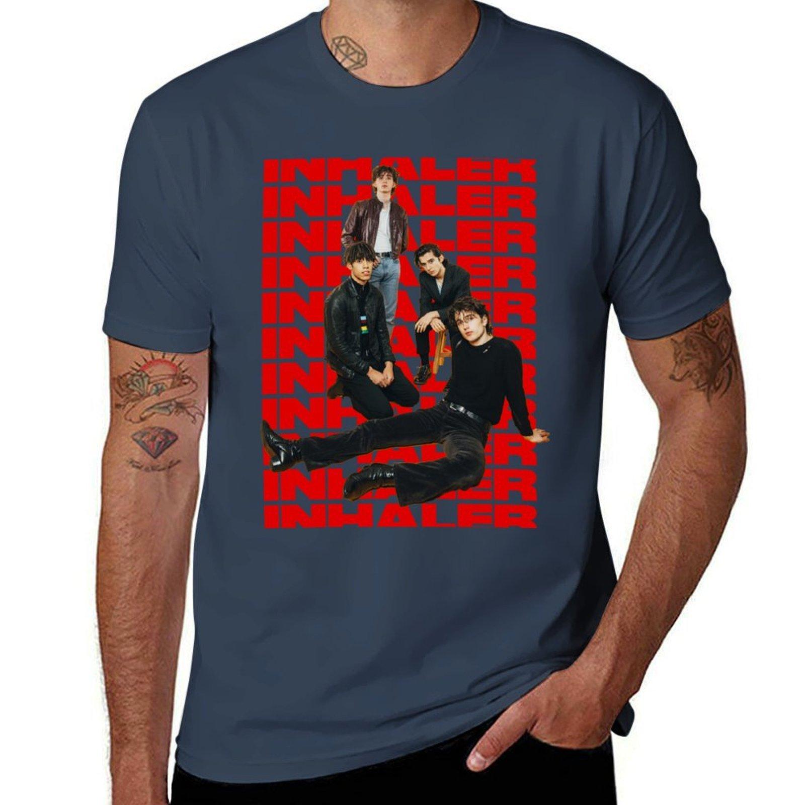 

Inhaler Band-Members T-Shirt men t shirt cotton 100% t shirts for man slim fit t shirts for man cotton T-Shirt S
