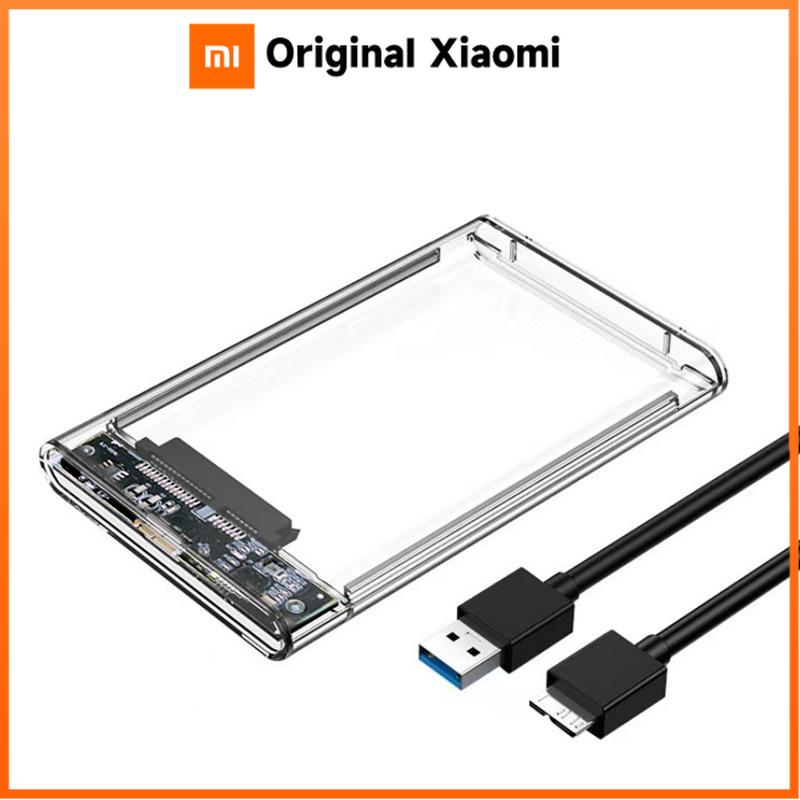 Xiaomi 2.5inch SATA SSD Hard Drive Case USB3.0 HDD Enclosure Transparent Design Transfer Speed Mobile External Housing
