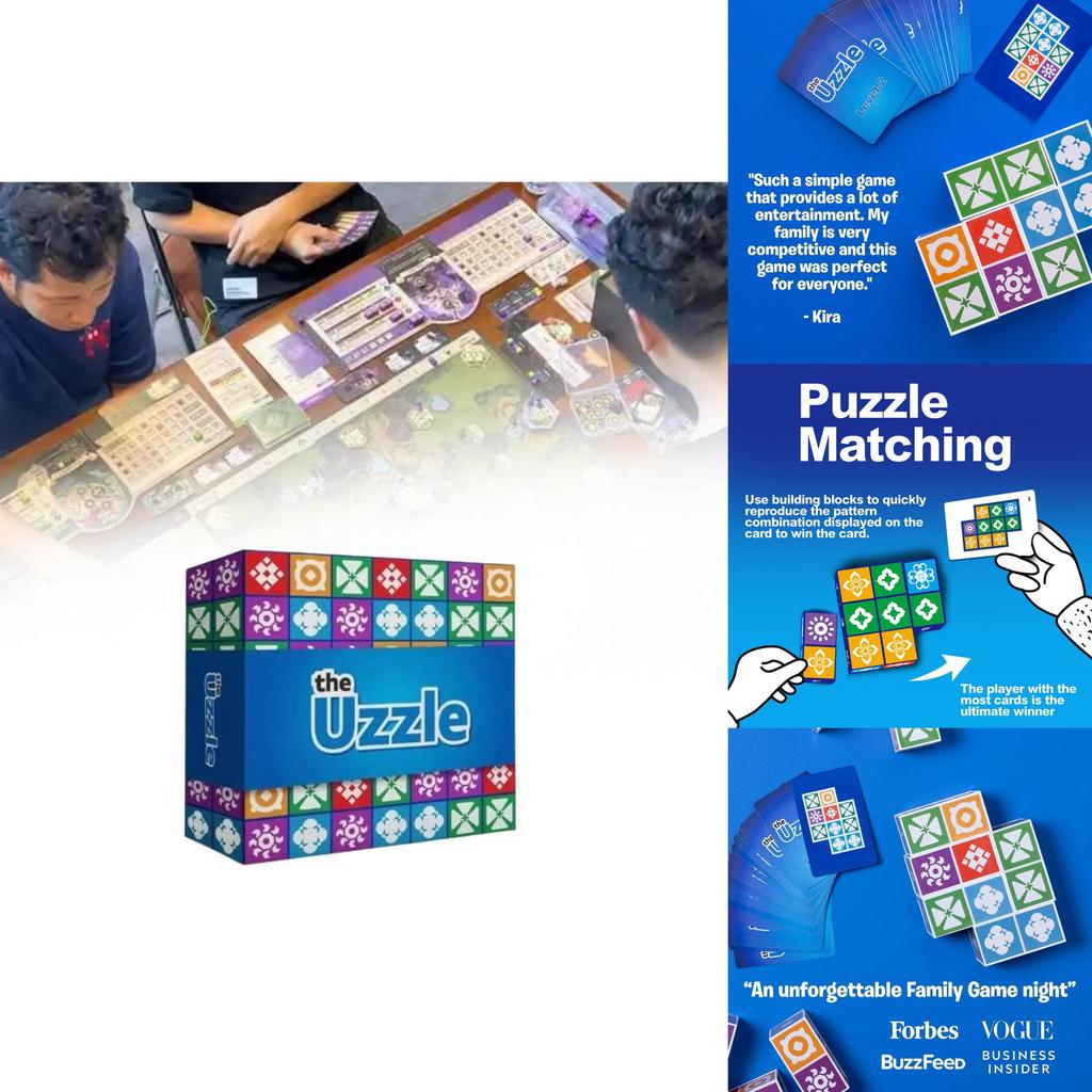 Exciting Uzzle Spatial Logic Thinking Board Game For Family Interactive Playtime