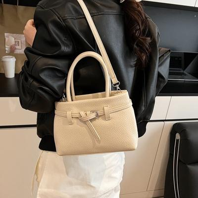 Fashion Hand Carry Small Square Bag Women's New Simple Shoulder Bag Trendy High-end Casual Women's Bag