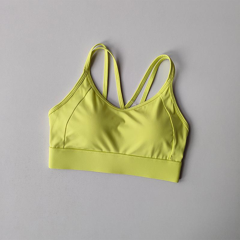 Light Blue Wireless High Support Cross Back Sports Bra