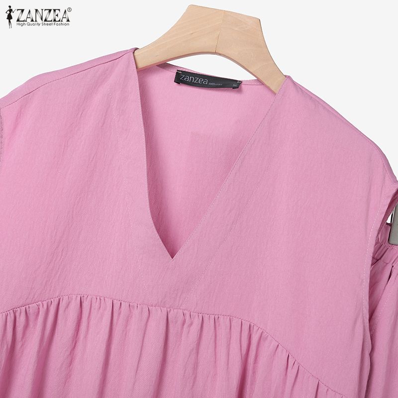 ZANZEA Women Sleeveless Blouse and Pants Casual Two Piece Suit Sets