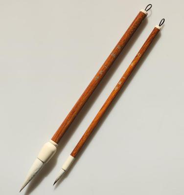 Ippondo Calligraphy Brush Set Crane Seven "White & Grass"