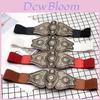Fashion Pu Leather Wide Waist Belt For Dresses And Coats With Hook Closure For Stylish Outfits