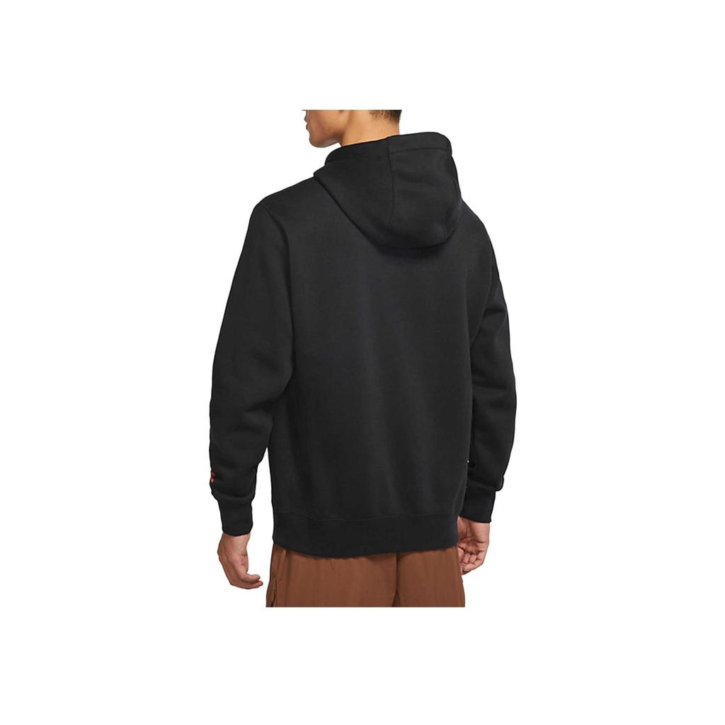 Nike Alphabet Logo Print Pullover Hoodie Men Hoodie Black DR7830-010