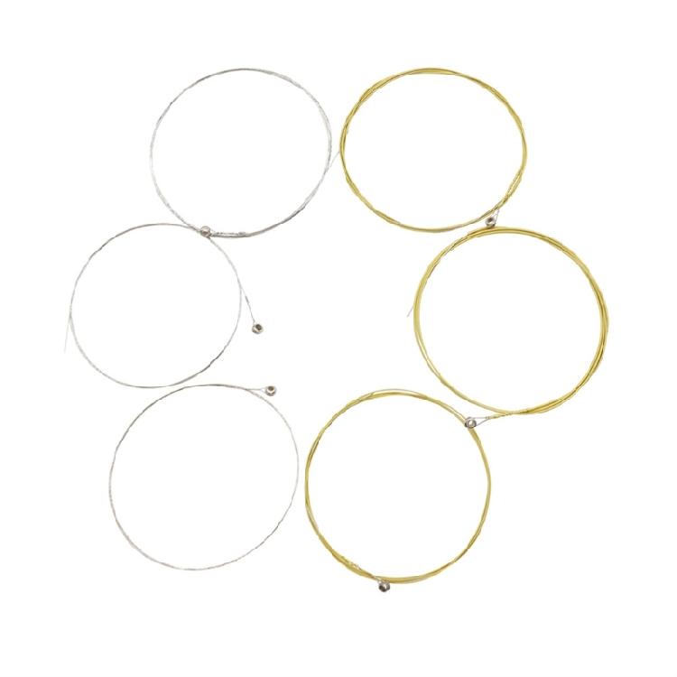 Set of 6 Guitar String Replacements Acoustic Guitar Strings Part Stainless Steel