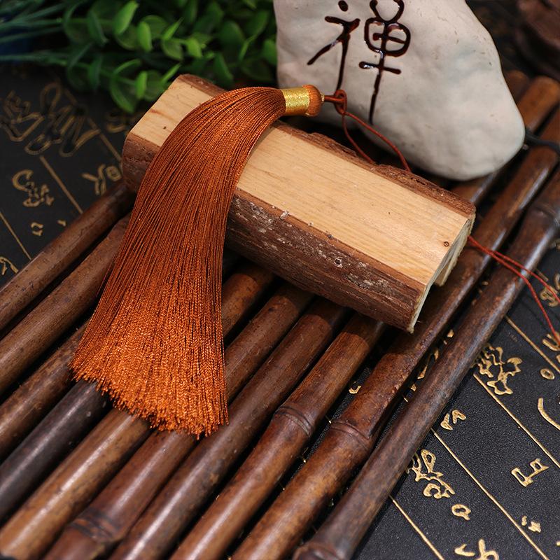 Tassel 13Cm Double Pull Circle Around Gold Thread Tassel, Polyester Tassel Ears, Fan Pendant Pendant Tassel Accessories, Tassel