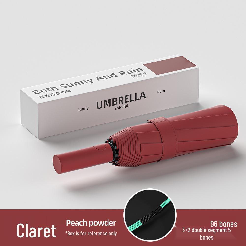 Luxury Fully Automatic Folding Umbrella for Women & Men - Sunshade, Sunscreen, and Business Advertising Parasol.