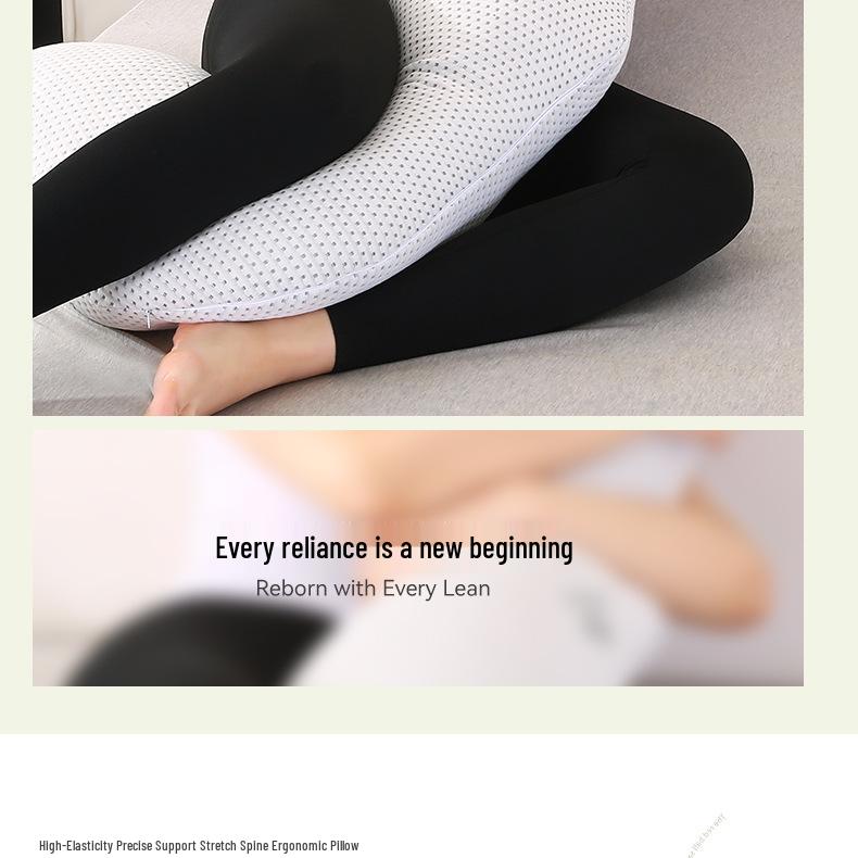J-Shaped Multifunctional Maternity and Side Sleeper Pillow for Back Support & Breastfeeding