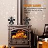6 Blades Heat Powered Stove FanQuiet Non Electric Fireplace Wood Burner Eco Friendly Design for Efficient Home Heat Distribution