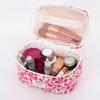 3Pcs Quilting Storage Bag Floral Printed Adorable Padding Skincare Pouch Aesthetic Toiletry Purse Bathroom Shower Travel Bag