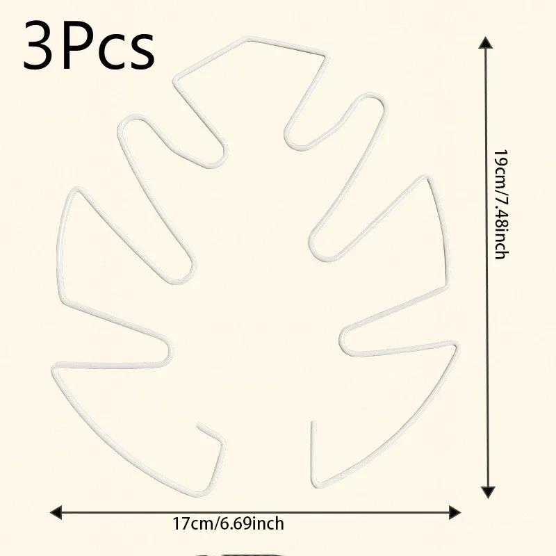 3pcs Adjustable Metal Plant Stem Support Durable Monstra Flower Climbing Stem Holder For Plants Garden Trellis