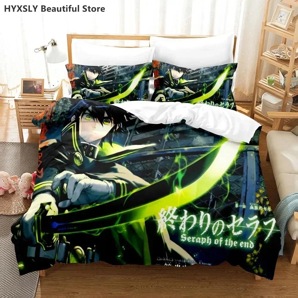 Comforter New 3D Print Seraph Of The End Comfortable Duvet Bedding Set Children Bedroom Decoration Home Textile