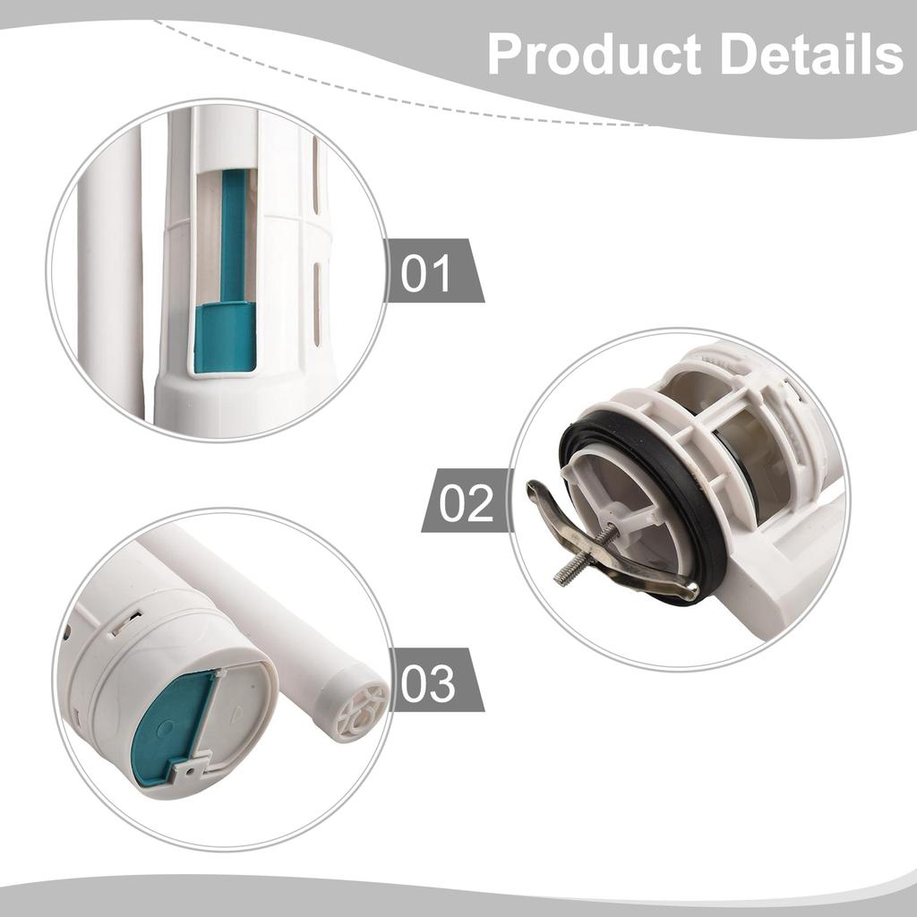 Dual Flush Mechanism Toilet Cistern Outlet Valve 28 5cm for Quick Install