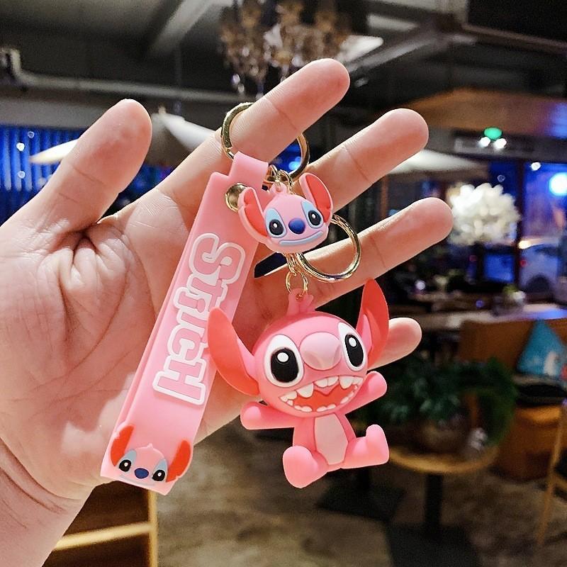 Cute Stylish Silicone Cartoon Character Car Keychain Key Ring Pendant Wholesale