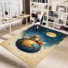 1PC Boy Fox Extra Large Non Slip Floor carpet, Office, family, bedroom, Studio Large Area Rug Indoor Rugs