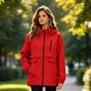 Damen Casual Farbige Kapuzen-Windbreakerjacke für Outdoor-Wanderungen und den täglichen Gebrauch