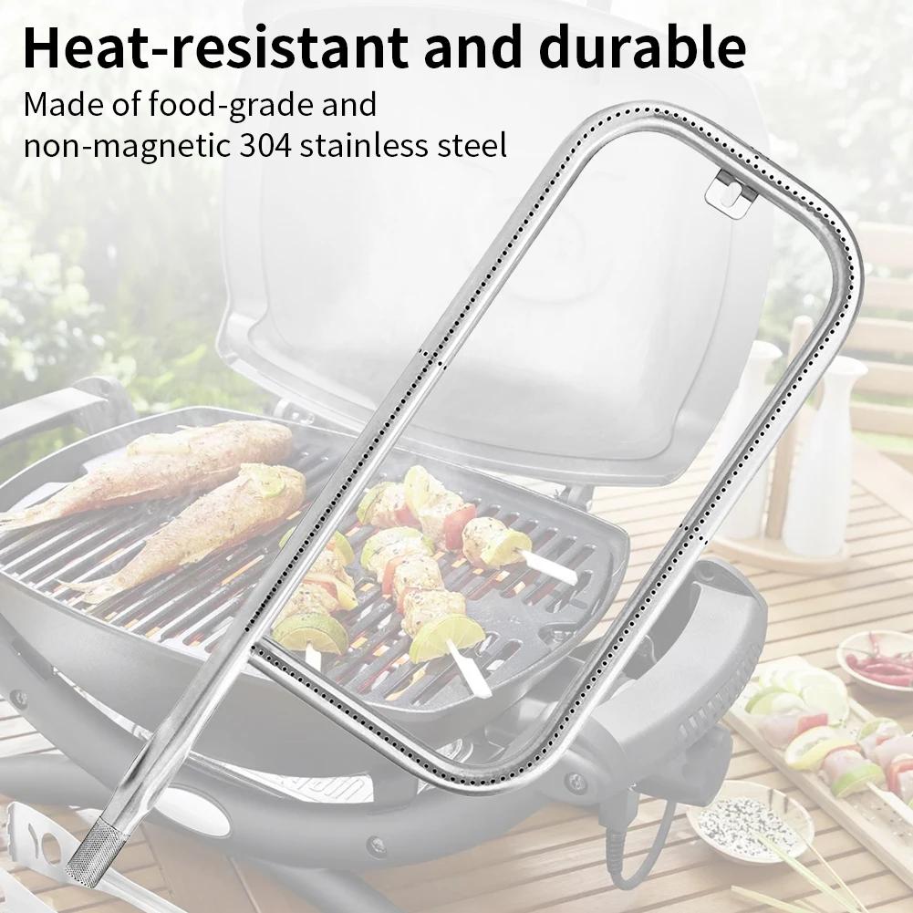 60040 60041 Grill Burner Tube 304 Stainless Steel Burner for Weber Q100 Q120 Q1000 Q1200 for Weber Q200/Q220/Q2000/Q2200