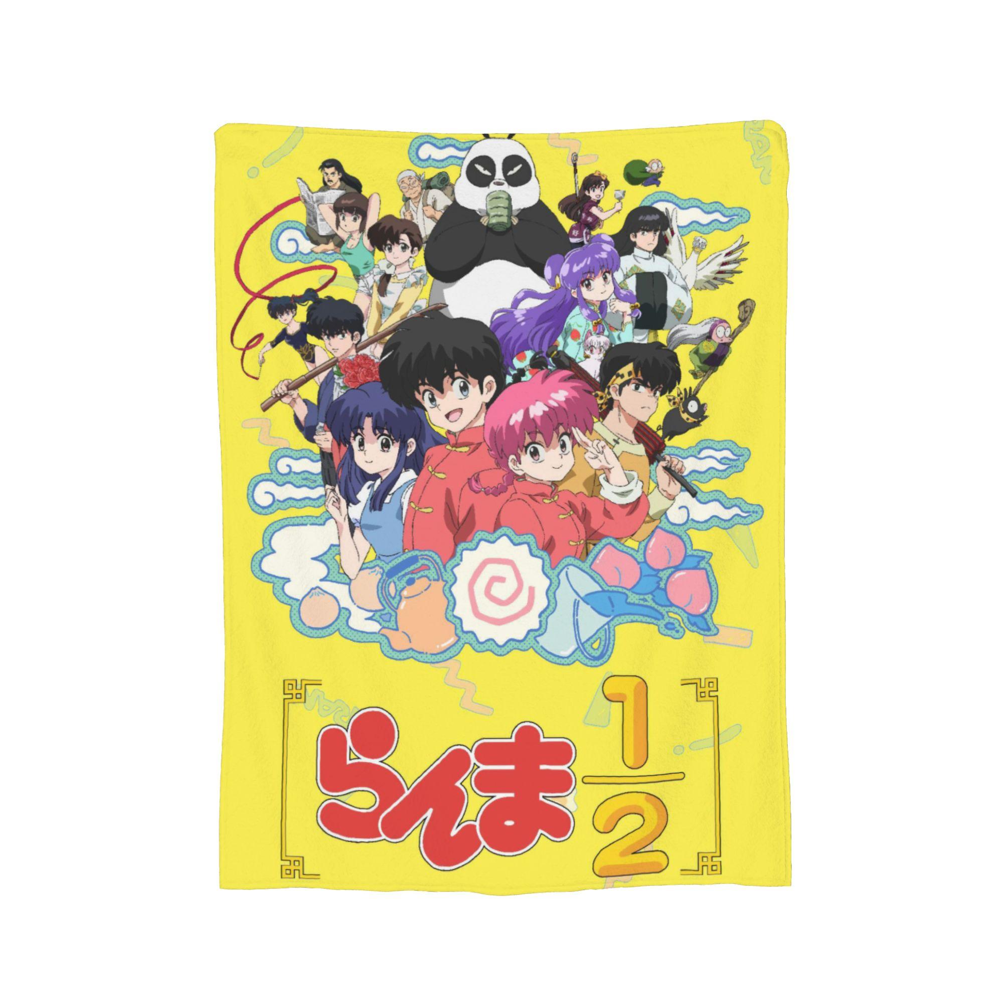 

Ranma And Akane Tendo Blankets Velvet Decoration Multi-function Lightweight Thin Throw Blanket for Bedding Car Bedspread 130x150cm