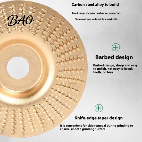 Polishing Sanding Disc Wood Grinding Set for Angle Grinder, Carbon Steel Disc, DIY Compatible Grinder Woodworking Durable 4" And 4.5"