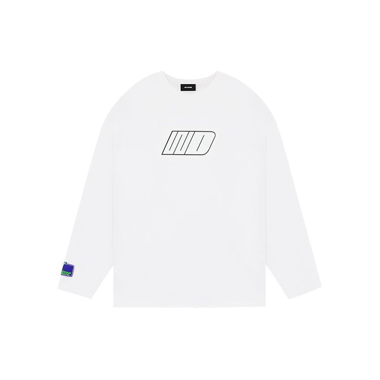 We11done Logo Print Long Sleeve T-Shirt Unisex tops WD-TT1-22-673-U-WH