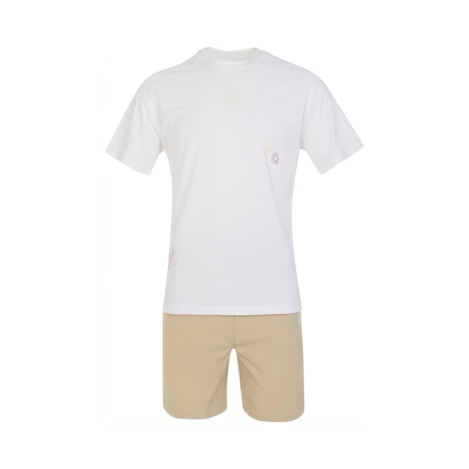 

Adidas Casual Sports Suit Round Neck Pullover Short Sleeve T-Shirt Brand Logo Pocket Design Shorts Kids suit IY8114 128
