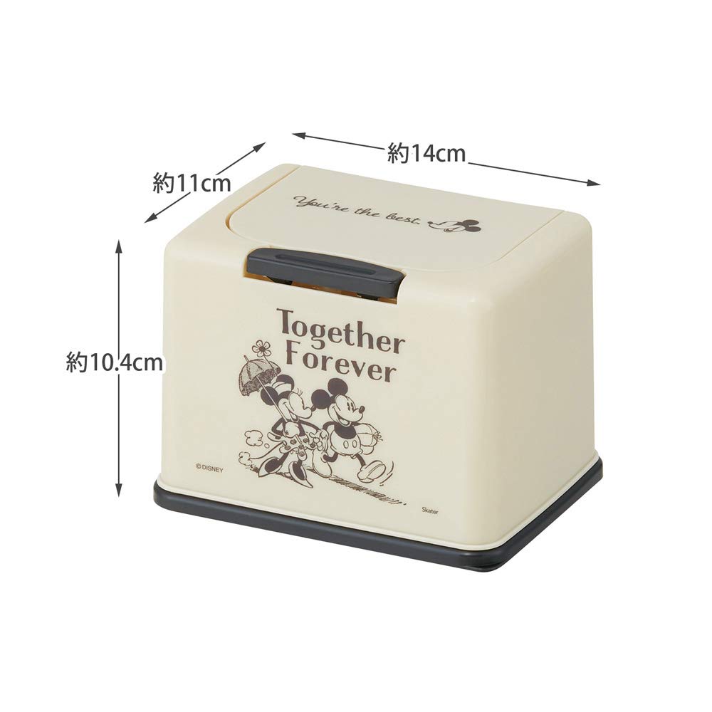 Skater Taschentuchaufbewahrung, Lift-Up-Stil, Mickey Mouse Disney Design, Fassungsvermögen für ca. 5 Taschentücher, PTSST1