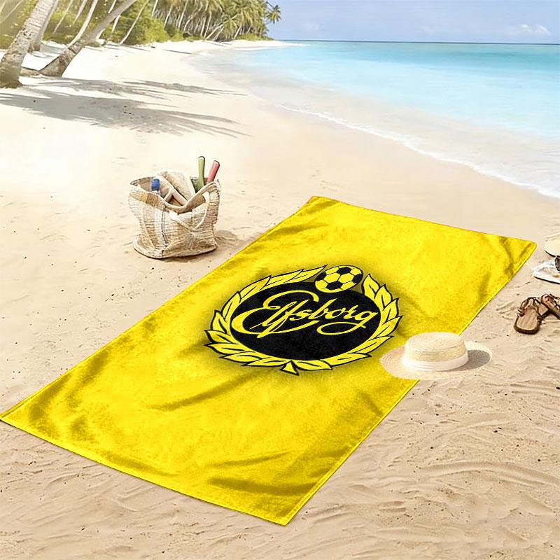 IF Elfsborg Print Beach Towel, Large Soft Quick Dry Towel for Beach Camping Swimming