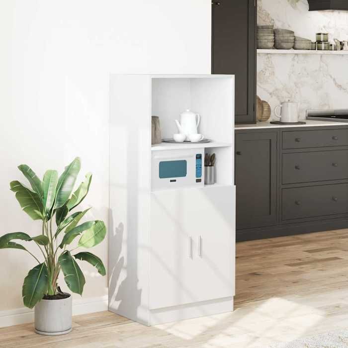 VidaXL Armoire de cuisine blanc 57x41,5x131,5 cm bois d'ingénierie 860121