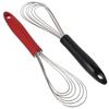 2 Pcs Rubber Egg Whisk Stainless Steel Kitchen Utensil New Foldable Whisk  Cooking
