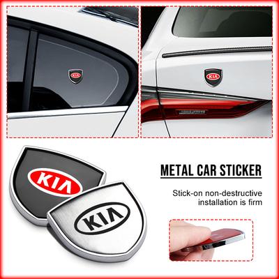 Kovová nálepka na auto Vlastní štít Zadní víko kufru auta Štít Znak Odznak Nálepka Pro Ceed Sorento Sportage Niro Optima Picanto Rio Morning Forte K8