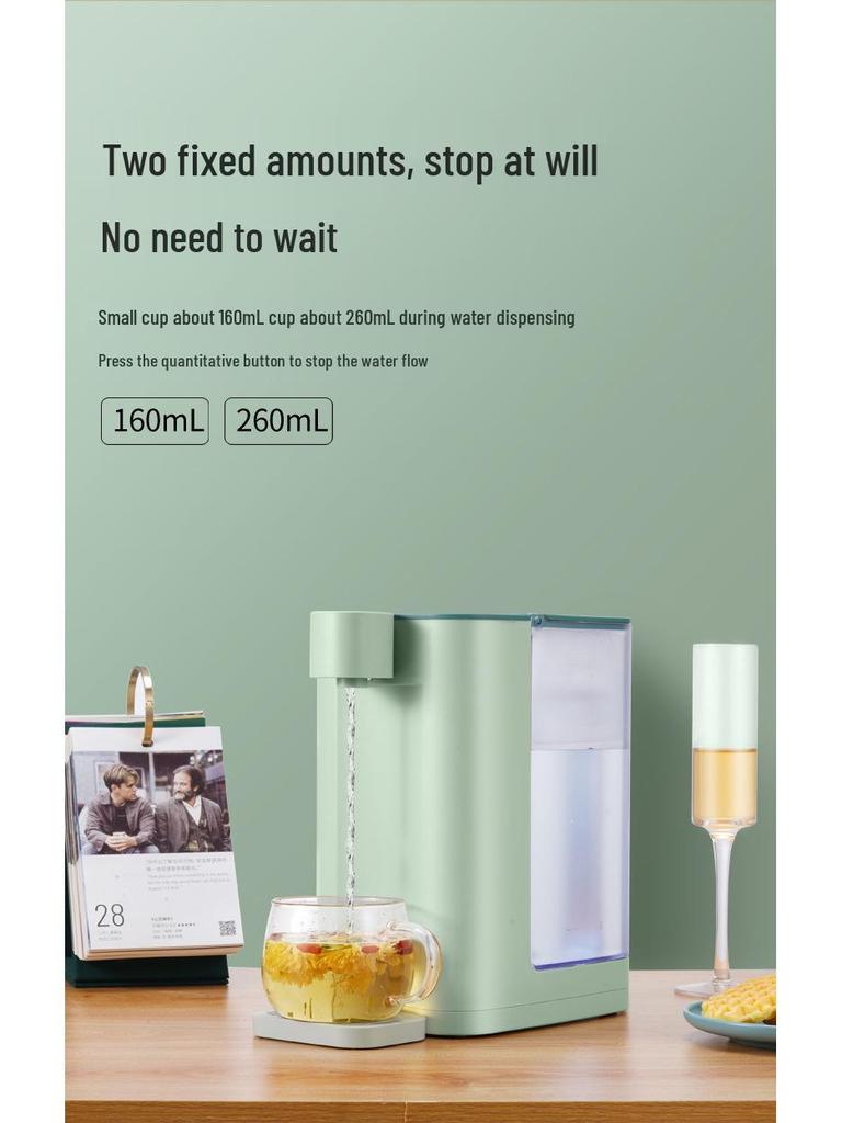 Compact Cross-Border Instant Hot Water Dispenser with Adjustable Temperature, Rapid Heating, 3-Second Instant Hot Water, Small Desktop Boiler, 110V