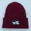 Street Fashion Knitted Hat With Embroidered Letters For Cold Weather Casual Wear