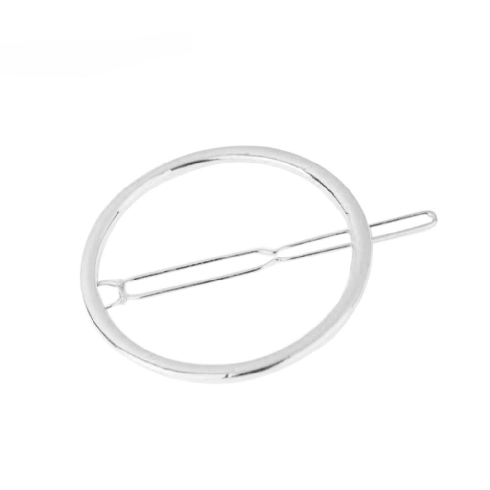 FLH Metal Hollow Moon Circle Triangle Bangs Spinka do włosów Kobiety Spinka Barrette Odzież Akcesoria