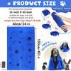 Asciugamano per Animali 60x100cm Asciugatura Cane Gatto Asciugamano da Bagno Microfibra Asciugatura Rapida Zampa di Cane Assorbente Blu Grigio Asciugamano da Bagno Prodotti per il Bagno degli Animali