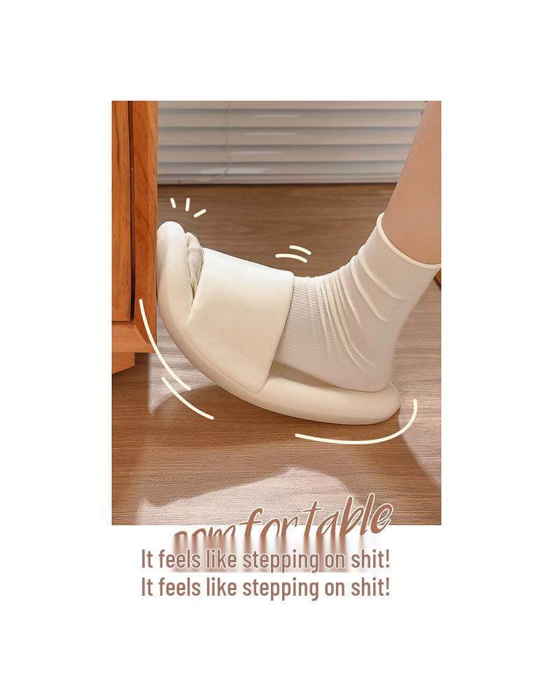 Soft-Soled EVA Slippers: Comfortable, Non-Slip, Thick-Soled Bathroom Slippers for Men and Women, Perfect for Summer.