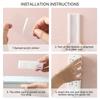 Self-adhesive Wall-mounted Hook Charging Socket Shelf Storage Holder Organizer Fixer Powerful Traceless Cable Seamless Strip