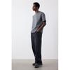 H M Loose FiT T sHirT Dark Grey