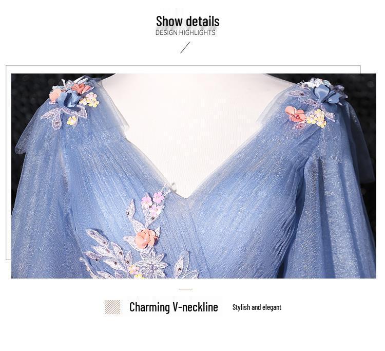 Women's A-line Ball Gown for Vocal Performances - Elegant Stage Hosting Costume