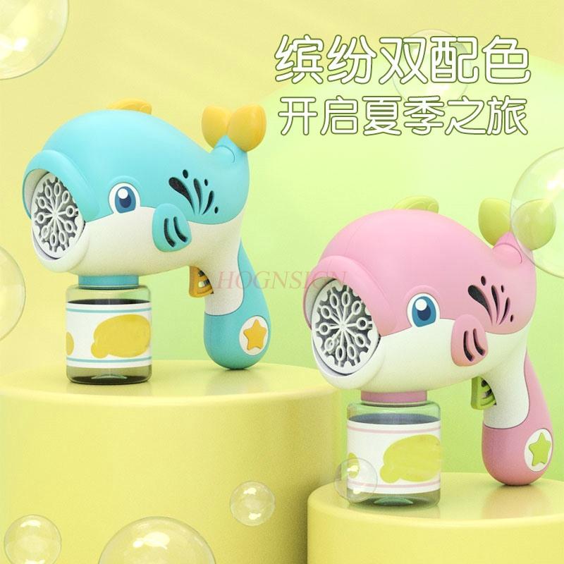 Bubble Machine Children'S Handheld Internet Celebrity Electric Little Dolphin Blowing Bubble Toys  New Bubble Gun