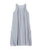 Mid And Row Balloon Sleeveless Dress(Grey)