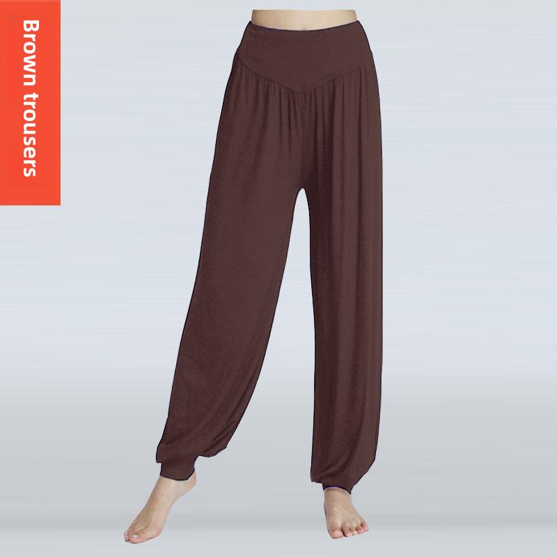 Pantaloni sportivi in modal per yoga e danza, pantaloni a campana larghi e di grandi dimensioni 3XL